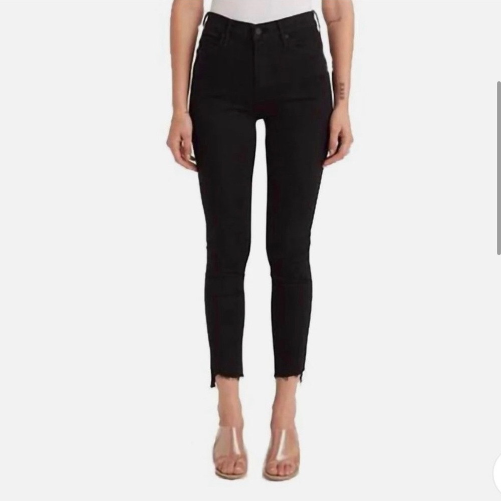 MOTHER The Stunner Double Zip Ankle Step Fray Size 26 “Not Guilty”